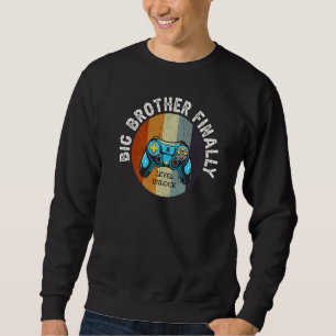 Sweatshirt Grand frère Big Bro Gamer promu fils 1