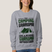 Sweatshirt Grand-maman de camping (Devant)