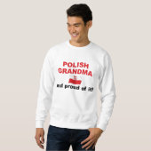 Sweatshirt Grand-maman polonaise fière (Devant entier)