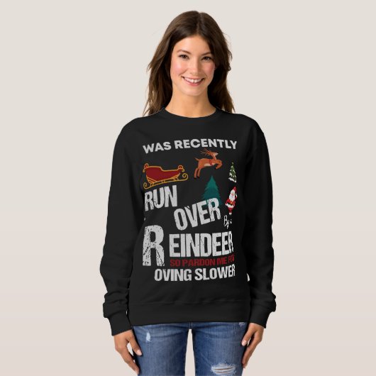 Sweatshirt Grand-Mère A Été Coupée Par Un Rinder Alors Pardon (Devant entier)