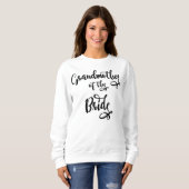 Sweatshirt Grand-mère de la mariée (Devant entier)