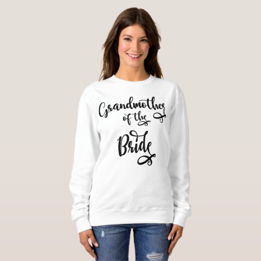 Sweatshirt Grand-mère de la mariée (Devant entier)