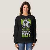 Sweatshirt Grand-Mère De L'Anniversaire Joueur De Football Th (Devant entier)