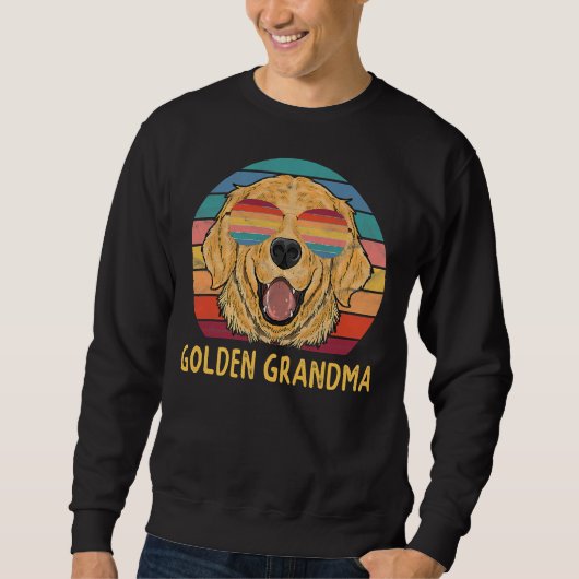 Sweatshirt Grand-mère d'or Triever Chien grand-mère (Devant)