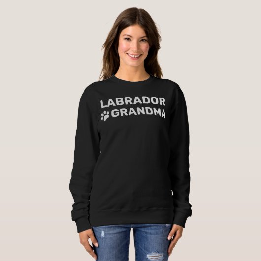 Sweatshirt Grand-mère Labrador (Devant entier)