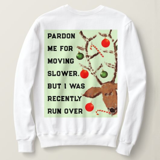 Sweatshirt Grand-mère Noël (Design dos)