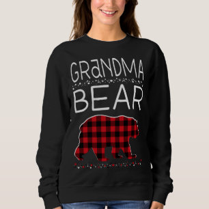 Sweatshirt Grand-mère Ours Pajamas de Noël Correspondance Fam