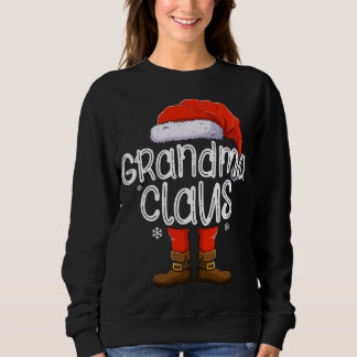 Sweatshirt Grand-mère Père Noël Correspondant Noël Famille Gr