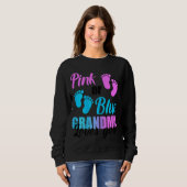 Sweatshirt Grand-Mère Rose Ou Bleu Vous Aime (Devant entier)