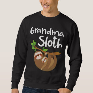 Sweatshirt Grand-Mère Sloth Un Sloth Animal Pour Grand-Maman
