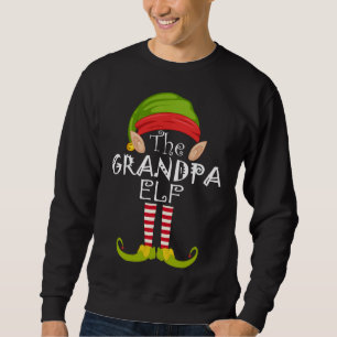 Sweatshirt Grand-pa Elf Famille Correspondance Noël Cadeau Ho