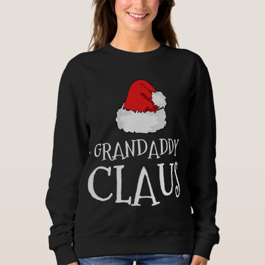 Sweatshirt Grand-père Claus Casquette de Noël Correspondant P (Devant)