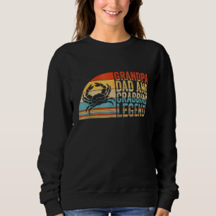 Sweatshirt Grand-Père Et Légende Du Crabe Crabe Crabe Pêche C