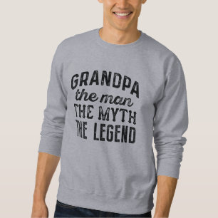 Sweatshirt Grand-Père L'Homme Le Mythe La Légende