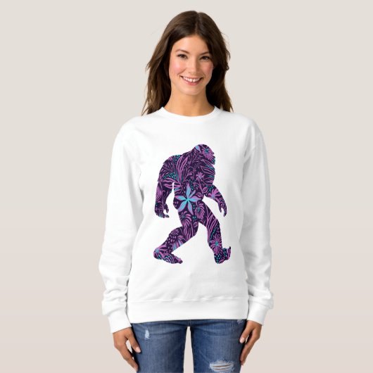 SWEATSHIRT GRAND PIED FLORAL     (Devant entier)