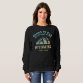 Sweatshirt Grand Teton National Park Wyoming Gradient (Devant entier)