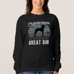Sweatshirt Grande Danse Maman J'Aime Grands Danois Chien Mama