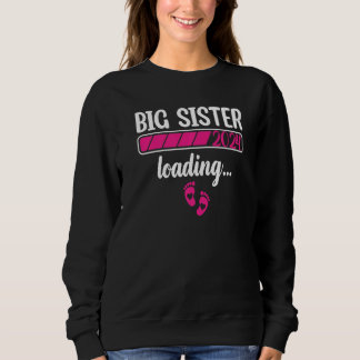 Sweatshirt Grande sœur en route 2024 Femmes Bébé Grossesse An