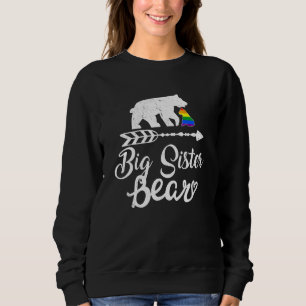 Sweatshirt Grande Sœur Ours Lgbt Lgbtq Arc-en-ciel Fierté Gay