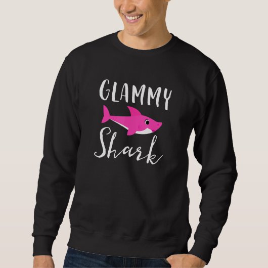 Sweatshirt Grandma grand-mère de requin rose Graphi (Devant)