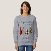 Sweatshirt Grandma/Grand-mère/Nona/Mimi Arbre de Noël Sweatsh (Devant entier)