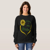 Sweatshirt Grandma   Happiness Is Being A Grandma  Sunflower (Devant entier)