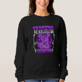 Sweatshirt Grandma Of Epilepsy Warrior Survivor Epilepsy Awar (Devant)