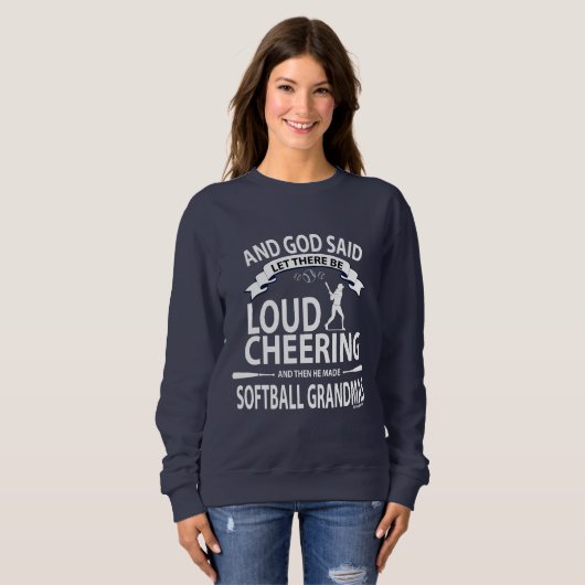 Sweatshirt Grandmas de softball (Devant entier)