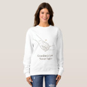 Sweatshirt Grandma's Love Never Fades | Minimalist Family Ill (Devant entier)