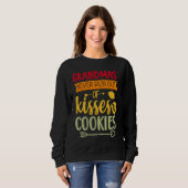 Sweatshirt Grandmas Never Run Out Of Kisses Or Cookies Fun Gr (Devant entier)