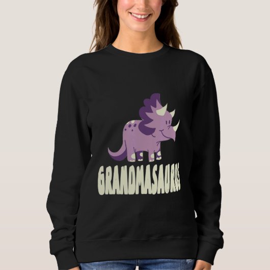 Sweatshirt Grandmasaurus Rex Grandma Saurus Dinosaure (Devant)