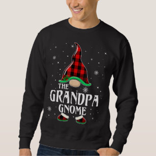 Sweatshirt Grandpa Gnome Buffalo Plaid Matching Family Christ