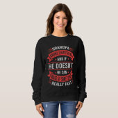 Sweatshirt Grandpa Knows Everything Grandpa Fathers Day (Devant entier)