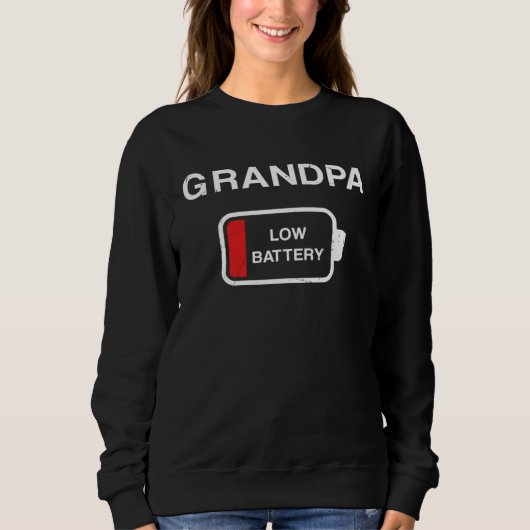 Sweatshirt Grandpa low battery   Dad Daddy  for men (Devant)