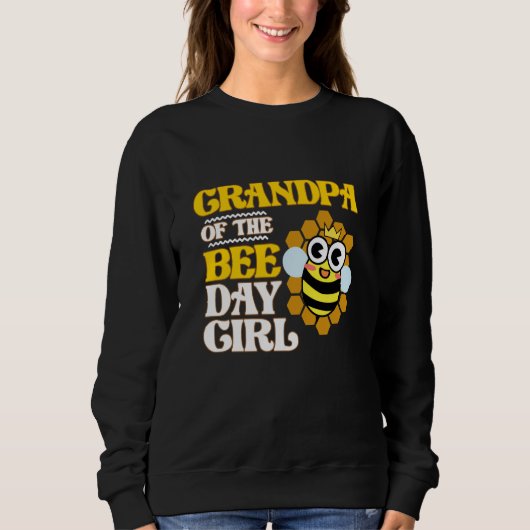 Sweatshirt Grandpa Of Bee Day Girl Honey Beekeeper Beekeeping (Devant)