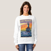 Sweatshirt Grands Lacs | Lac Michigan (Devant entier)