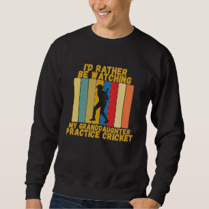 Sweatshirt Grands-parents Vintage Préfèrent Regarder Le Crick