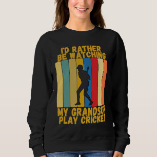 Sweatshirt Grands-parents vintage préfèrent regarder le crick