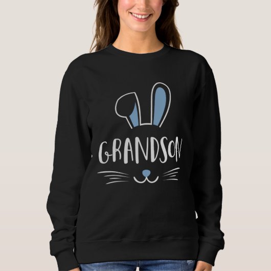 Sweatshirt Grandson Bunny Rabbit Family Group Easter Father s (Devant)