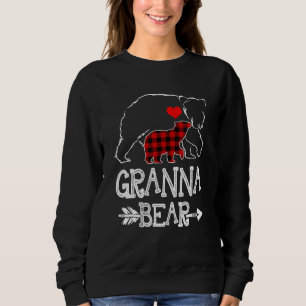 Sweatshirt Granna Bear Buffalo Plaid Christmas Family Pajama