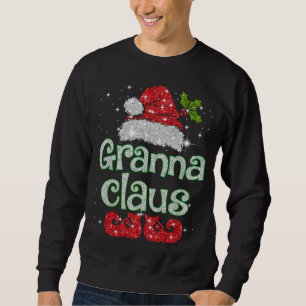 Sweatshirt Granna Claus Père Noël Funny Christmas Pyjama Corr
