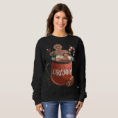 Sweatshirt Granny Coca Mug Gingerbread Cookie Noël (Devant entier)