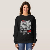 Sweatshirt Grannysaurus Rex Dinosaur Fête des mères (Devant entier)