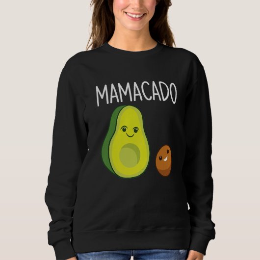 Sweatshirt Graphic of Mamacado Papacado for Avocado   3 (Devant)