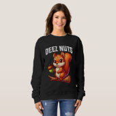 Sweatshirt Graphique Amoureux des animaux de Deez Nuts Squirr (Devant entier)