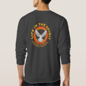 Sweatshirt Graphique avant et arrière unisexe sur sol foncé (Dos)