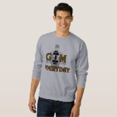 Sweatshirt Graphique de Bodybuilder pour le Gym Qu (Devant entier)