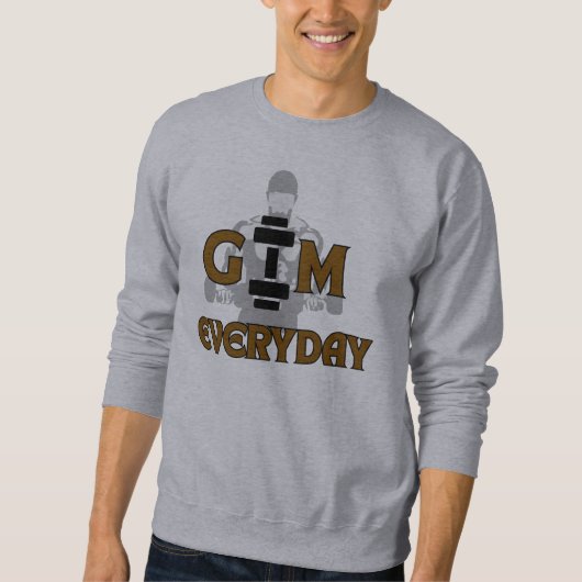 Sweatshirt Graphique de Bodybuilder pour le Gym Qu (Devant)