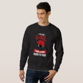 Sweatshirt Graphique De Hockey Drôle Pour Femmes Et Filles Ho (Devant entier)