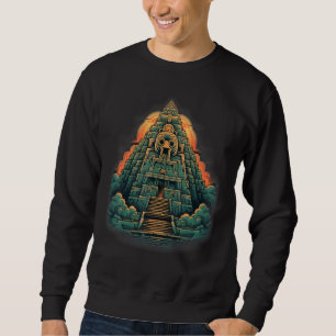 Sweatshirt Graphique de la pyramide du temple de la jungle my